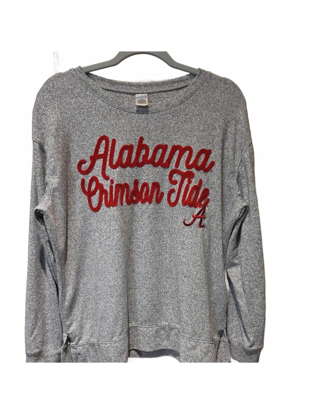 Alabama Crimson Tide Letters A Shirt Liv Casual Women’s M  Long Sleeves Gray